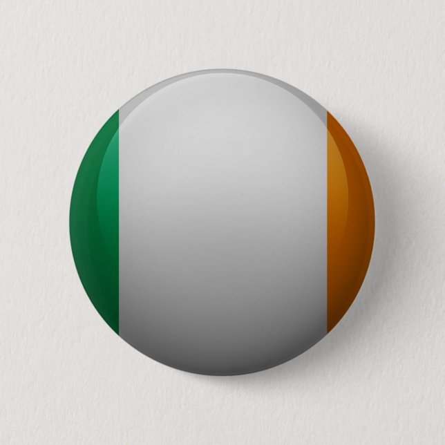 Badge Rond 5 Cm Drapeau de l'Irlande (Devant)