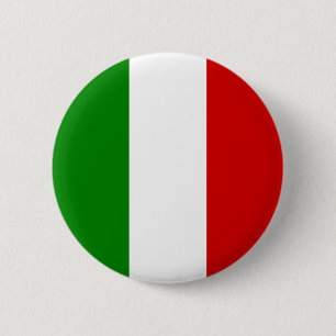 Badge Rond 5 Cm Drapeau de l'Italie - bouton italien