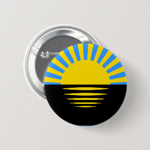 Badge Rond 5 Cm Drapeau de l'oblast de Donetsk