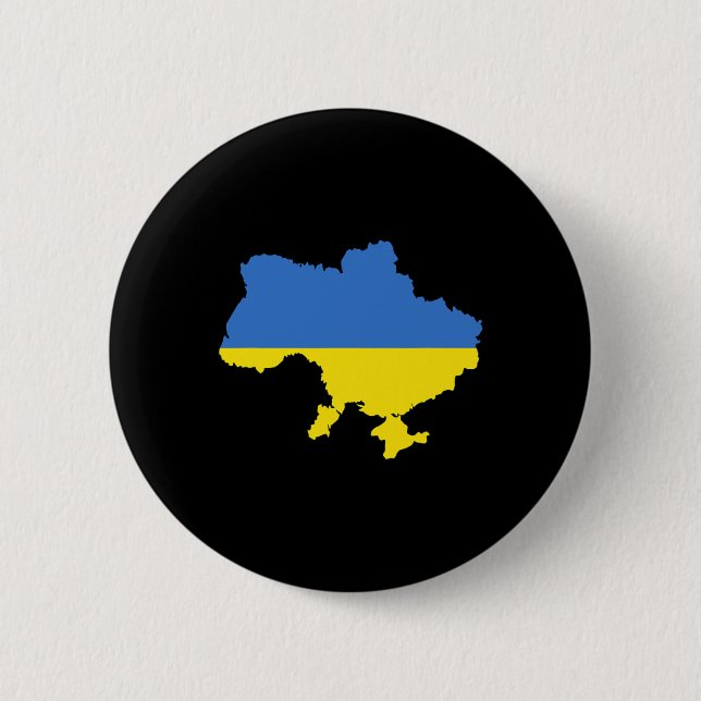 Badge Rond 5 Cm Drapeau de l'Ukraine 4  (Devant)