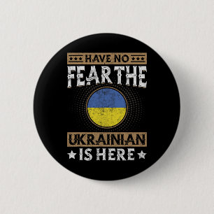 Badge Rond 5 Cm Drapeau de l'Ukraine Ukrainiens fiers Hommes et Fe
