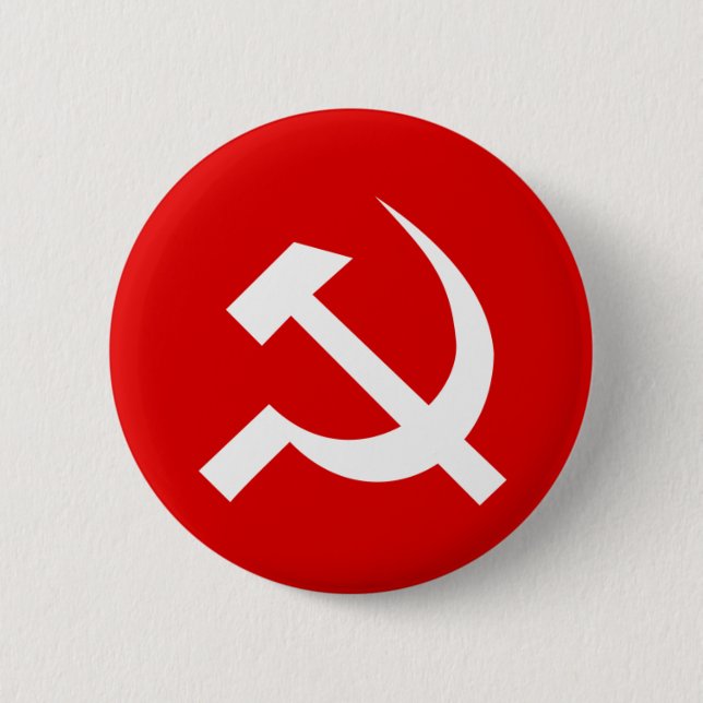 Badge Rond 5 Cm Drapeau de l'URSS (Devant)