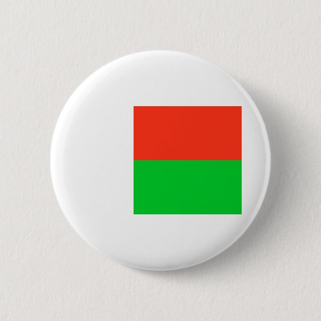 Badge Rond 5 Cm Drapeau de Madagascar (Devant)
