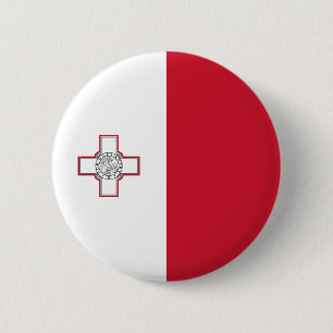 Badge Rond 5 Cm Drapeau de Malte