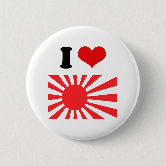Badge Rond 5 Cm Drapeau de marine du Japon (Devant)