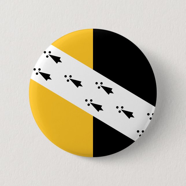 Badge Rond 5 Cm Drapeau de Norfolk Pinback Button (Devant)