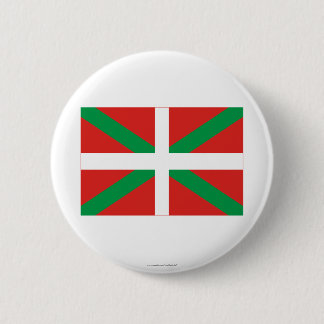 Badge Rond 5 Cm Drapeau de País Vasco (Euskadi)