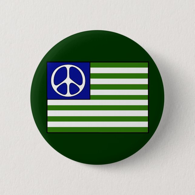 Badge Rond 5 Cm Drapeau de paix (Devant)
