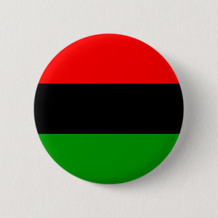 Badge Rond 5 Cm Drapeau de partisan du panafricanisme