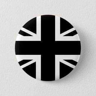 Badge Rond 5 Cm Drapeau de pays (BRITANNIQUE) britannique noir