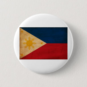 Badge Rond 5 Cm Drapeau de Philippines