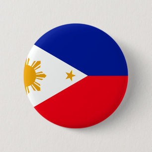 Badge Rond 5 Cm Drapeau de Philippines