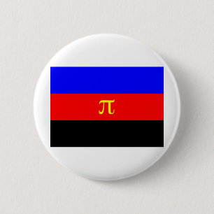 Badge Rond 5 Cm Drapeau de Polyamory