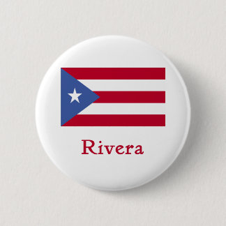 Badge Rond 5 Cm Drapeau de Portoricain de Rivera
