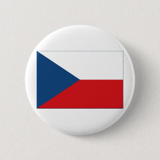 Badge Rond 5 Cm Drapeau de République Tchèque