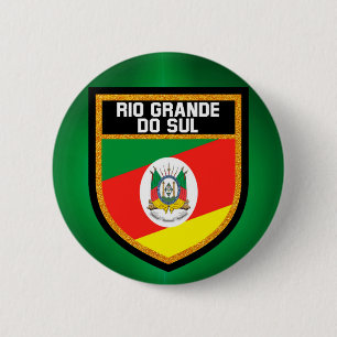 Badge Rond 5 Cm Drapeau de Rio Grande do Sul