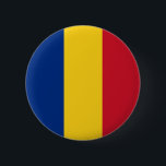 Badge Rond 5 Cm Drapeau de Roumanie patriotique roumain<br><div class="desc">Drapelul României, drapeau de la Roumanie patriotique Les couleurs du drapeau national de la Roumanie en roumain : Drapelul României ont une longue histoire. Le rouge, le jaune et le bleu ont été trouvés sur les subventions royales de la fin du XVIe siècle de Michael le Brave, ainsi que des...</div>