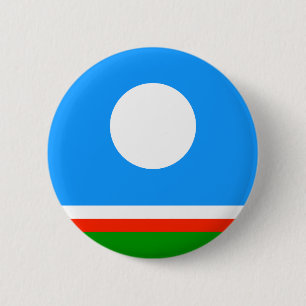Badge Rond 5 Cm Drapeau de Sakha