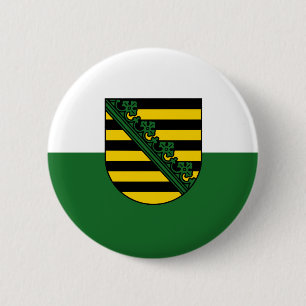 Badge Rond 5 Cm Drapeau de Saxe