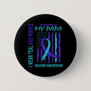Badge Rond 5 Cm Drapeau de sensibilisation au suicide ruban violet