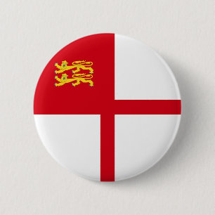 Badge Rond 5 Cm Drapeau de Sercq
