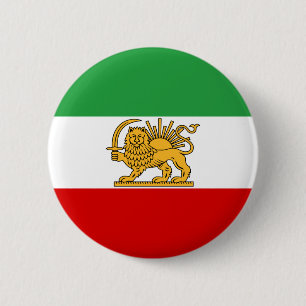 Badge Rond 5 Cm Drapeau de Shah de 1964-1980) شیروخورشید