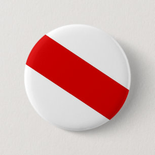 Badge Rond 5 Cm drapeau de strasbourg france