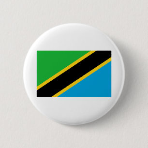 Badge Rond 5 Cm Drapeau de Tanzanie