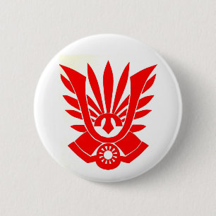 Badge Rond 5 Cm Drapeau de Tatenokai, Yukio Mishima