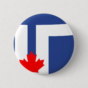 Badge Rond 5 Cm Drapeau de Toronto