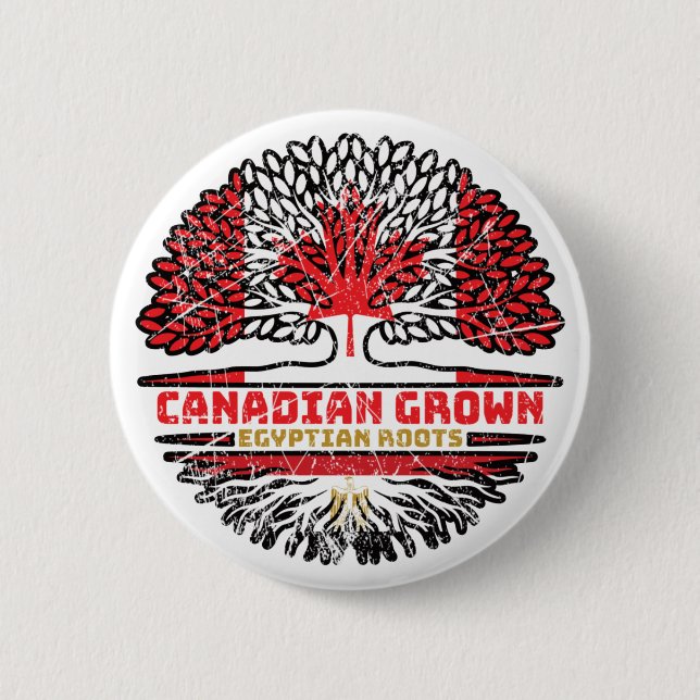 Badge Rond 5 Cm Drapeau de Tree Roots (Devant)