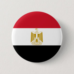 Badge Rond 5 Cm Drapeau d'Egyptian