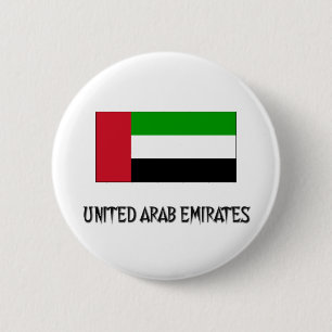 Badge Rond 5 Cm Drapeau des Emirats Arabes Unis