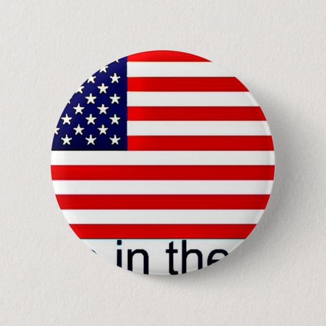 Badge Rond 5 Cm Drapeau des Etats-Unis (Devant)