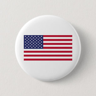 Badge Rond 5 Cm Drapeau des États-Unis d'Amérique