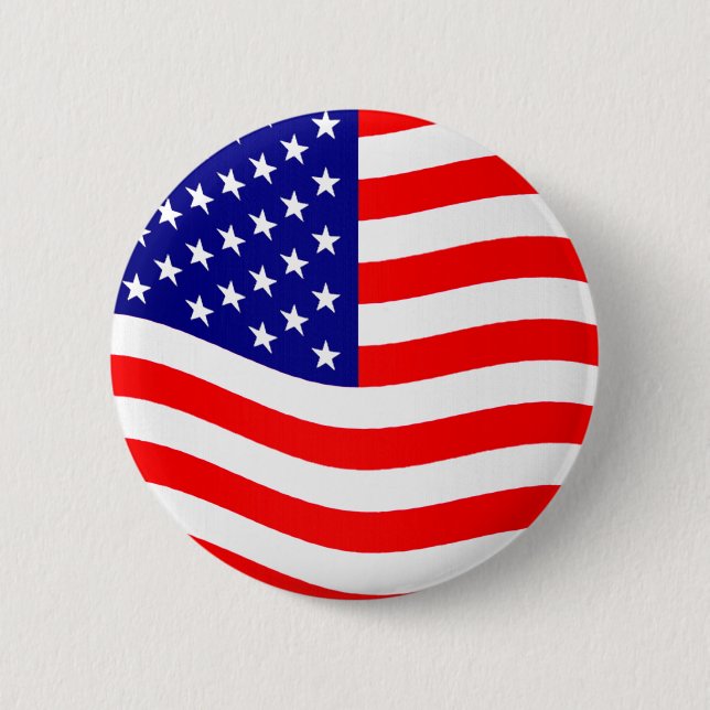 Badge Rond 5 Cm Drapeau des Etats-Unis d'Amérique - vos idées (Devant)