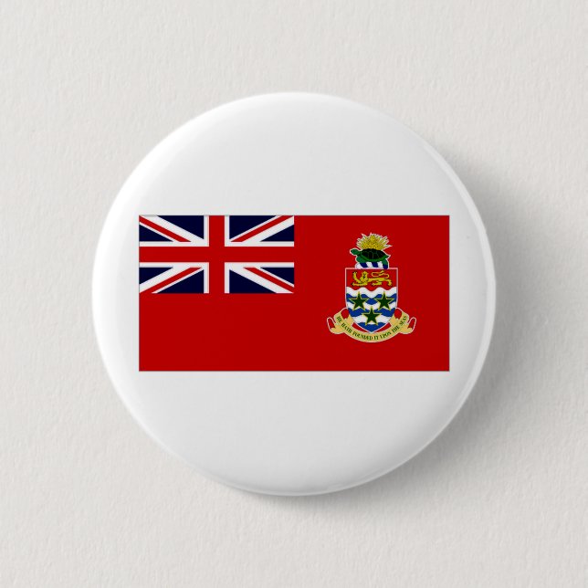 Badge Rond 5 Cm Drapeau des Îles Caïman (Devant)