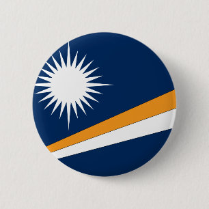 Badge Rond 5 Cm Drapeau des Marshall Islands
