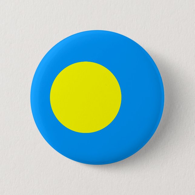 Badge Rond 5 Cm Drapeau des Palaos (Devant)
