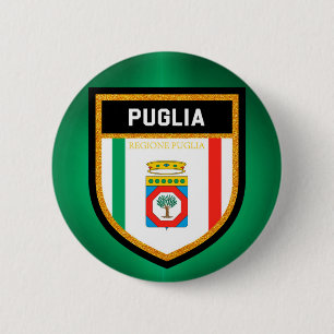 Badge Rond 5 Cm Drapeau des Pouilles