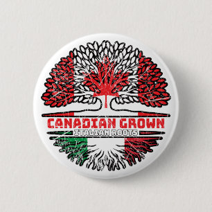 Badge Rond 5 Cm Drapeau des Trots du Canada