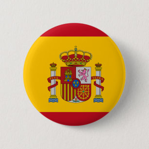 Badge Rond 5 Cm drapeau d'espagne