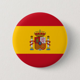 Badge Rond 5 Cm drapeau d'espagne