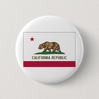 Badge Rond 5 Cm Drapeau d'État de Californie