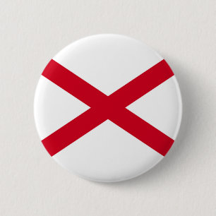 Badge Rond 5 Cm Drapeau d'État de l'Alabama