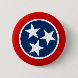 Badge Rond 5 Cm Drapeau d'état du Tennessee