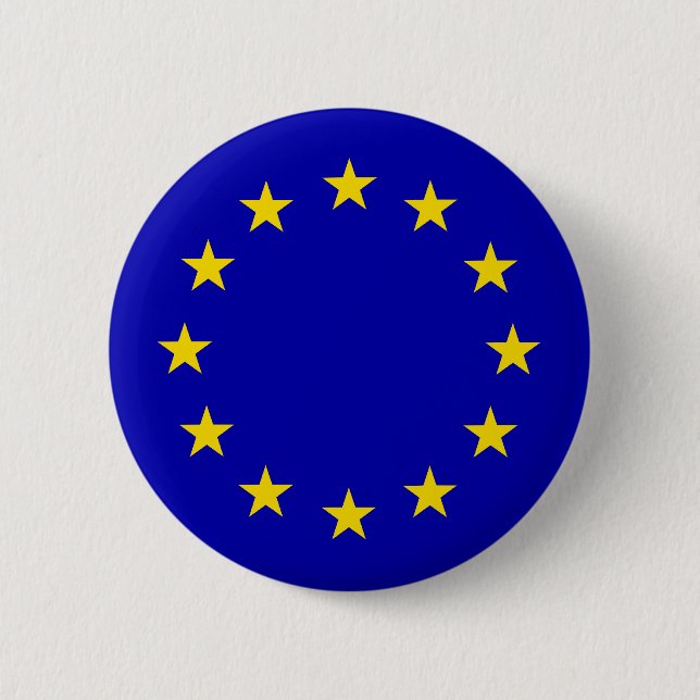 Badge Rond 5 Cm Drapeau d'Europa (Devant)