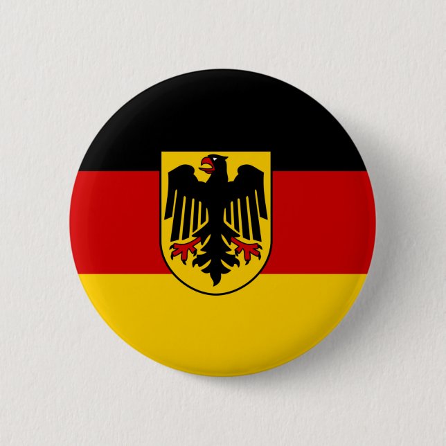 Badge Rond 5 Cm Drapeau Deutschland (Devant)