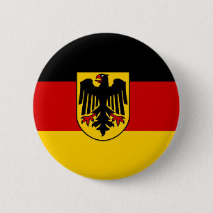 Badge Rond 5 Cm Drapeau Deutschland