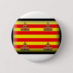 Badge Rond 5 Cm Drapeau d'Ibiza Espagne